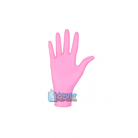 Nitrylex Pink S (6-7) 100 шт. перчатки нитриловые неопудренные светло-розовые